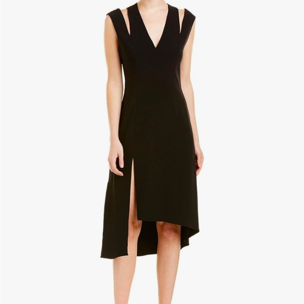 Halston Heritage cut out midi dress S new